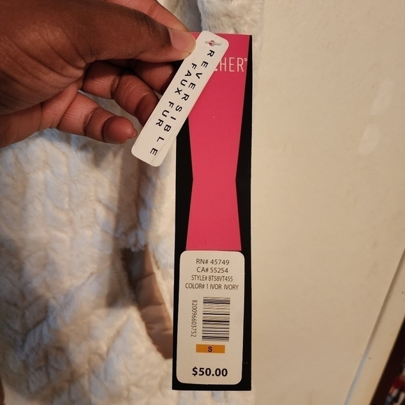 TeezHer Reversible Full Zip Vest Size S NWT - Picture 8 of 12